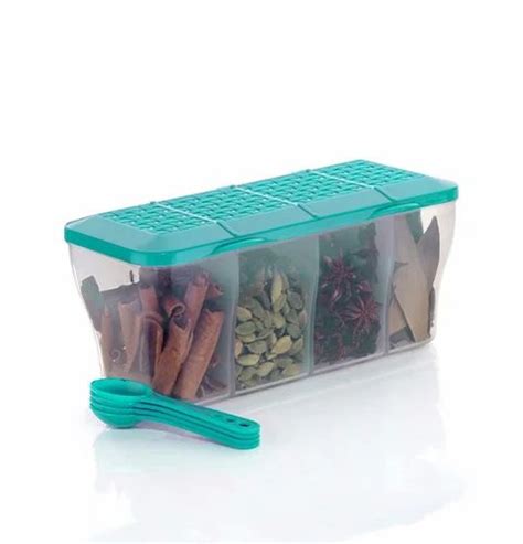 In Masala Box For Kitchen Transparent Cereal Dry Fruits Dabba With