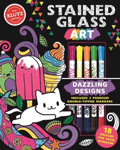 Stained Glass Art Dazzling Designs Klutz Activity Book Opracowanie