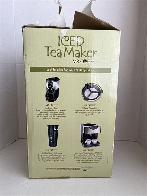 Mr Coffee Iced Tea Maker 3 Quart Model Tm75 With Blue Pitcher New Open