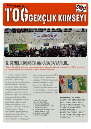 17 gençlik konseyi sonuc kitapcığı PDF Free Download