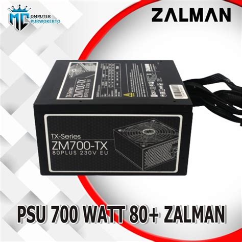 Jual POWER SUPLY PSU GAMING ZALMAN ZM700 TX Series 80plus Di Lapak