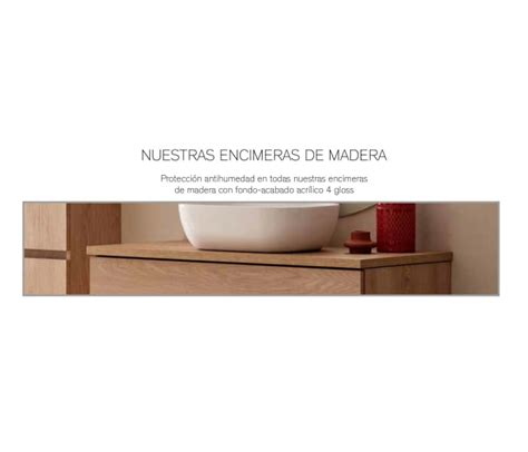 Conjunto mueble de baño con lavabo sobre encimera Sanchís Etna Sanchís