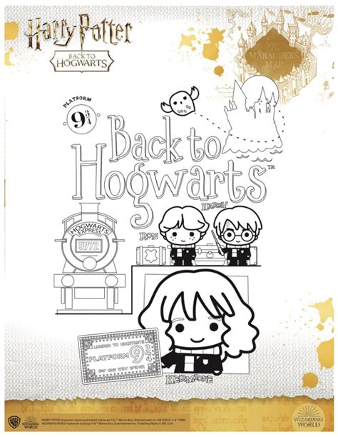 The Most Magical Harry Potter Colouring Sheets for Kids! — Vanilla Underground