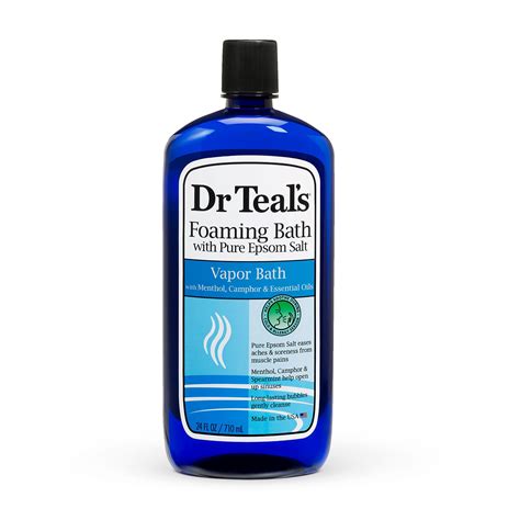 Dr Teal S Foaming Bath With Pure Epsom Salt Vapor Bath With Menthol