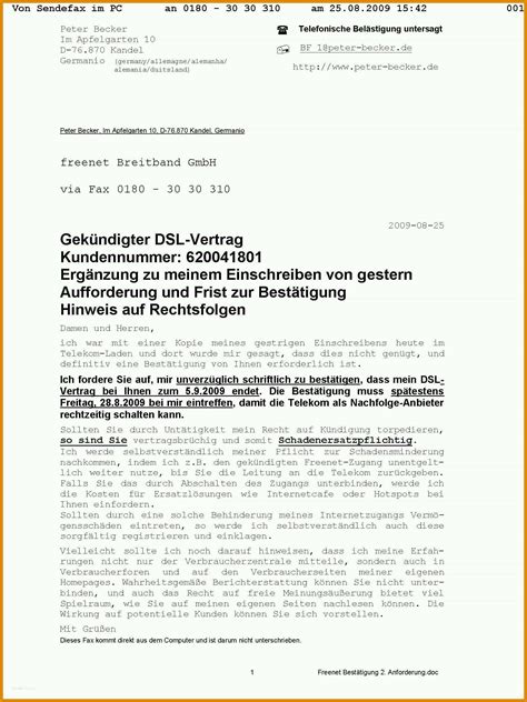 Fabelhaft Sonderkündigung Dsl Zu Langsam Vorlage Erstaunlich 690446