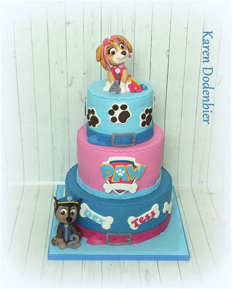 Paw Patrol Decorated Cake By Karen Dodenbier CakesDecor