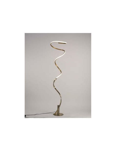 Piantana Moderna Helix Oro Antico Led W Dimmerabile Mantra