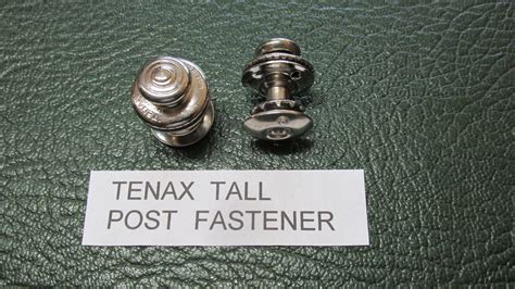 Tenax Pull Fastener Tall Snap Non Rusting Finish Leather Convertible