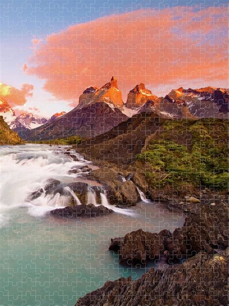 Cuernos Del Paine At Sunrise Jigsaw Puzzle by Alvaro Espinoza ...