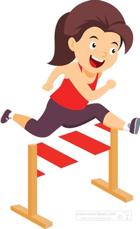 Track And Field Clipart Track And Field Jumping Hurdle Clipart Clip