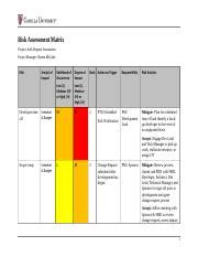 PM FP4010 McCabeSharon Assessment5 1 Risk Assessment Matrix Template