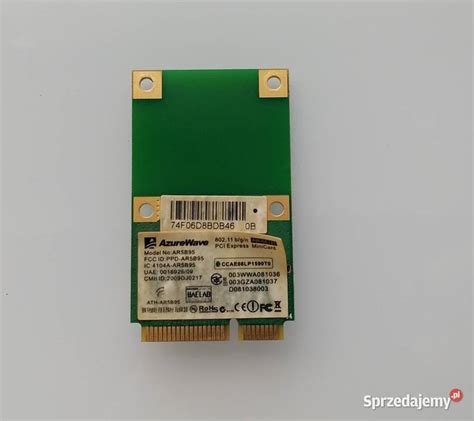 Karta WiFi PCI Express MiniCard AzureWave model AR5B95 ASUS Tomaszów