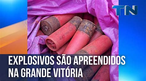 Explosivos São Apreendidos Na Grande Vitória Youtube