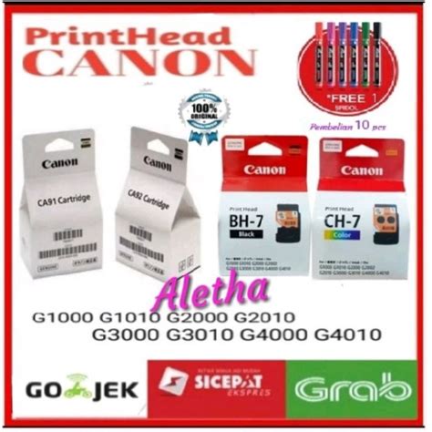 Jual 1Set Print Head Tinta Printer Canon Black Color G1000 G1010 G2000