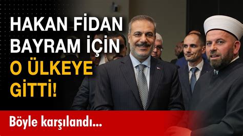 Bakan Hakan Fidan Karadağ da Kurban Bayramı resepsiyonuna katıldı