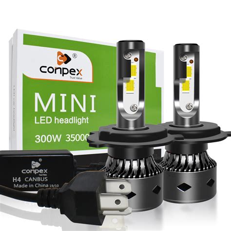 Conpex Mini LED Headlight H4 LED Light H1 H3 9005 9006 H11 LED