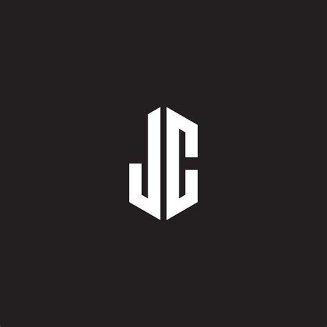 JC Logo Monogram With Hexagon Shape Style Design Template 21097453