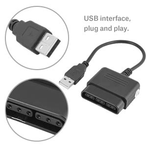 PS2 Vers PS3 Controller Adapter PS2 Vers USB Converter Pour PS3 PC