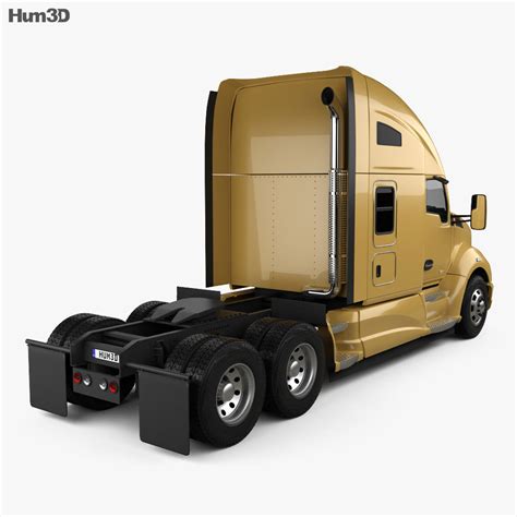 Kenworth T680 Tractor Truck 3-axle 2012 3D model - Hum3D