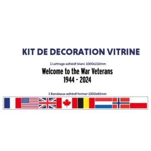 Kit vitrine spécial 80ème anniversaire du Débarquement D Day et la