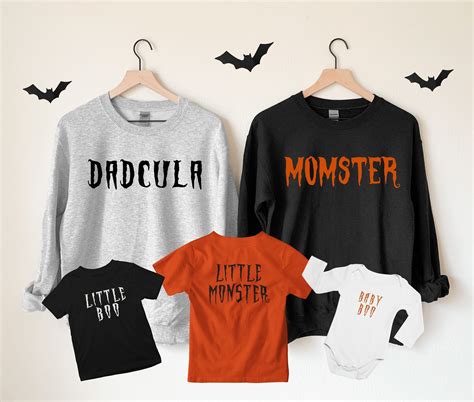 Halloween couple sweatshirts matching halloween family shirts mom dad