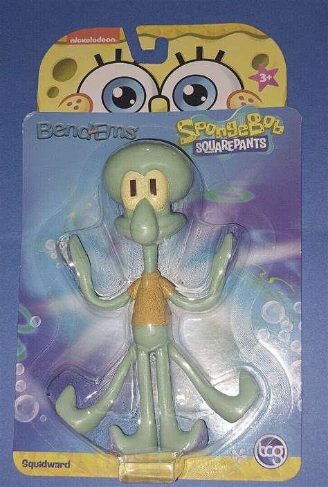 Nickelodeon Spongebob Squarepants Squidward 5 Bendable Posable Bend Ems Figure This Nation