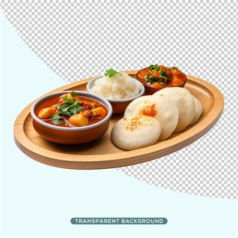 Premium PSD | Sambar and idli