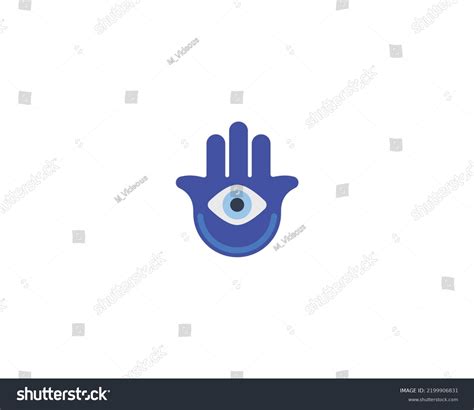 Hamsa Amulet Vector Isolated Emoji Icon Stock Vector (Royalty Free ...