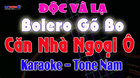 Bolero G Bo C N Nh Ngo I Karaoke Tone Nam C V L