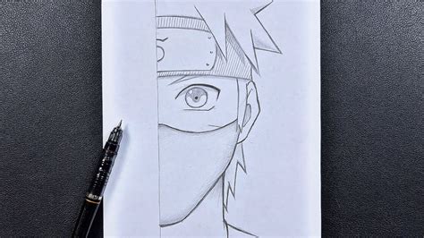 Easy Anime Sketch How To Draw Naruto Uzumaki Wearing Face Mask Step