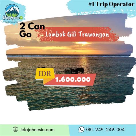 Paket Wisata Lombok Hari Malam Termurah Jelajahnesia