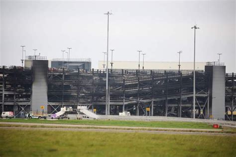 Structural Collapse At Luton Airport Car Park Following Significant