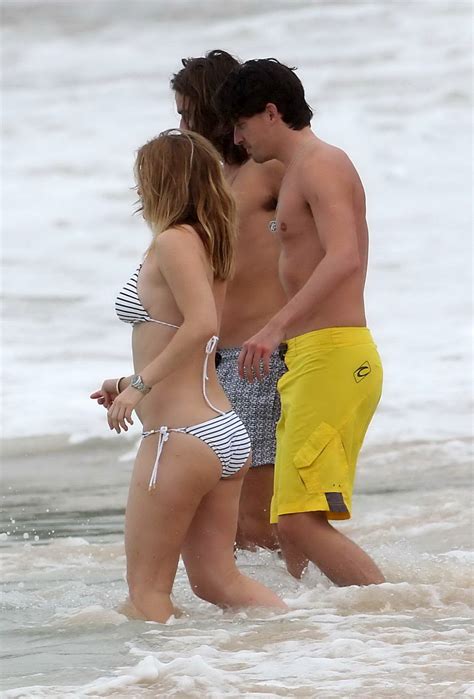 Alice Eve Slipping Out Of Her Skimpy Striped Bikini On A Beach In Barbados Porn Pictures Xxx