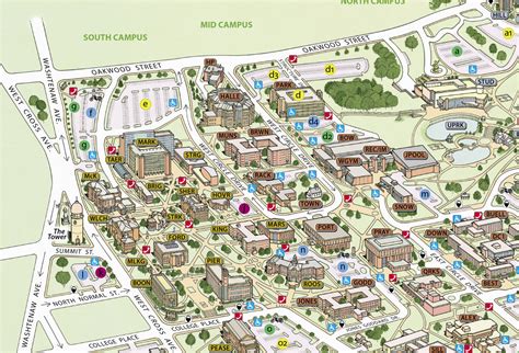 University Of Michigan Campus Map