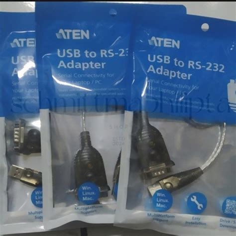 Jual ATEN Kabel USB To Serial RS232 Db9 UC 232A Shopee Indonesia