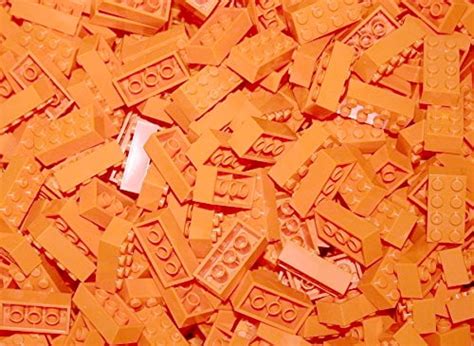 lb   pieces orange  building bricks compatible  lego