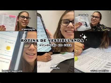 STUDY VLOG Minha Rotina De VESTIBULANDA De MEDICINA ESTUDANDO EM