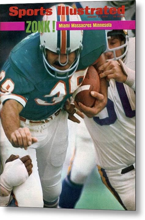 Miami Dolphins Larry Csonka, Super Bowl Viii Sports Illustrated Cover ...