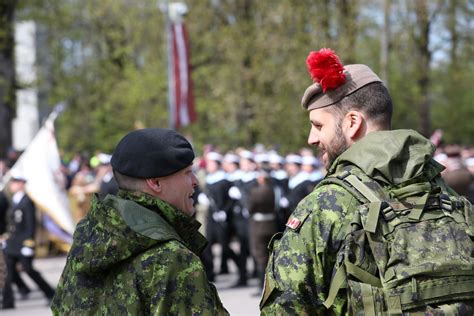 Latvian Minister Of Defense Honors Us Soldiers During The Centennial