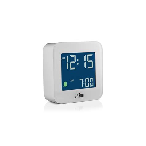 Braun digital vekkerklokke hvit BC08W Elkjøp Elkjøp