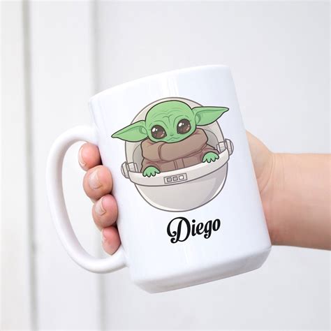 Personalized Baby Yoda Mug Baby Yoda Mugs Custom Name Mug | Etsy