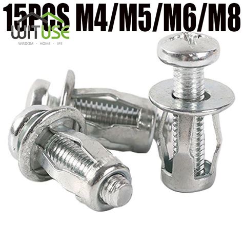 Pcs M M M M Petal Rivet Lock Nuts With Screw Fixed License Plate