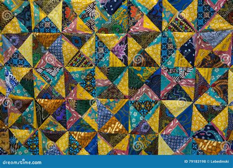 Colorful Patchwork Quilt Stock Photo Image Of Squares