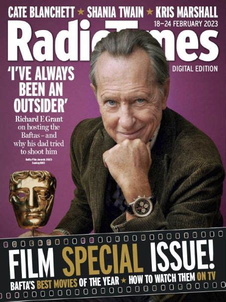 Richard E. Grant, Radio Times Magazine 18 February 2023 Cover Photo - United Kingdom