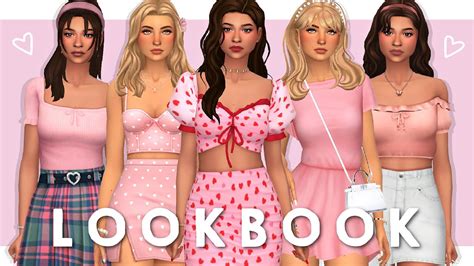 VALENTINE S CC LOOKBOOK Sims 4 Create A Sim FULL CC LIST YouTube