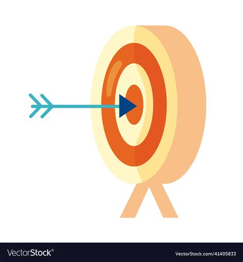 Target and arrow Royalty Free Vector Image - VectorStock