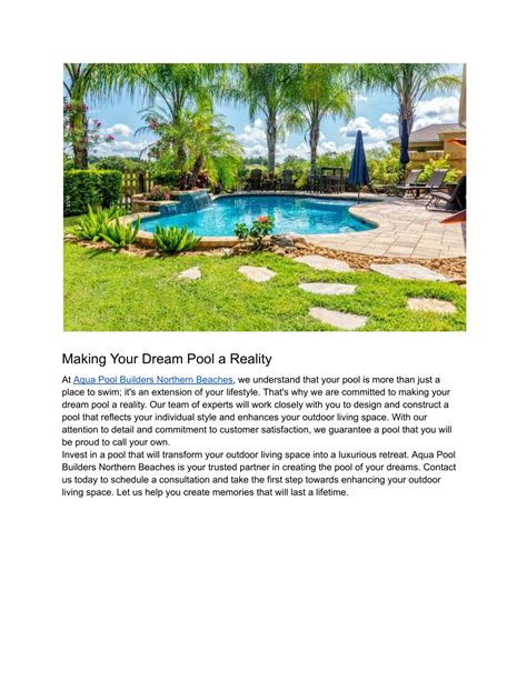 Ppt Enhance Your Outdoor Living Space With Aqua Pool Builders