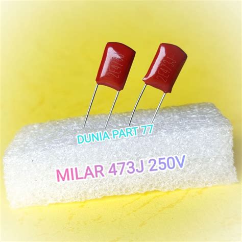 Jual Capacitor Milar 473j 250v Kapasitor Mylar 473 J Shopee Indonesia