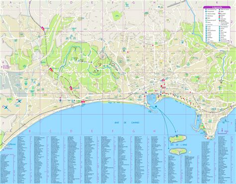 cannes tourist map