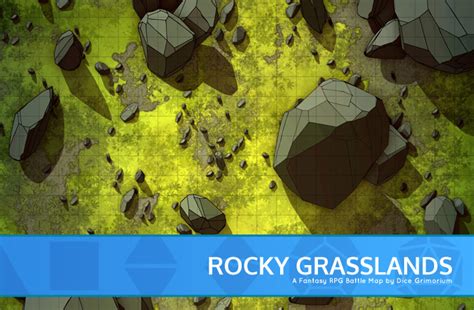 Rocky Grasslands D D Map For Roll20 And Tabletop Dice Grimorium